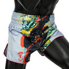Fairtex Gray Satoru Slim Cut Muay Thai Boxing Shorts - OTM Fight ShopFairtex